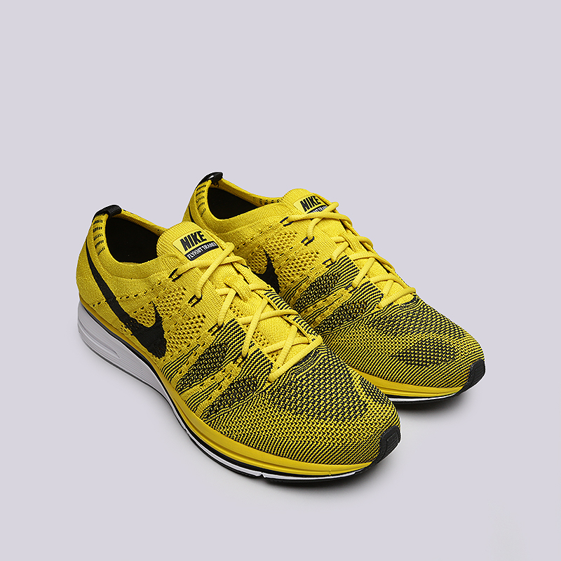 мужские желтые кроссовки Nike Flyknit Trainer AH8396-700 - цена, описание, фото 2